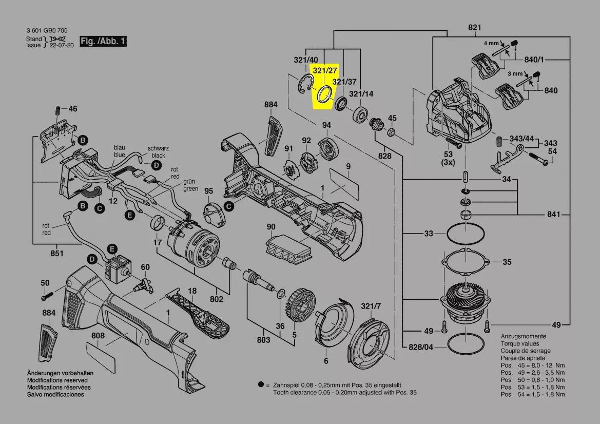 Bague caoutchouc réf. 1 600 206 025 BOSCH